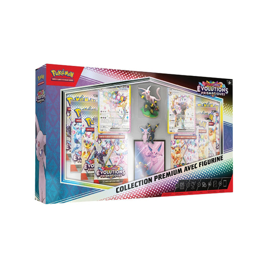 Coffret Collection Premium avec figurine Pokémon Évolutions Prismatiques EV8.5 - Pokemagic