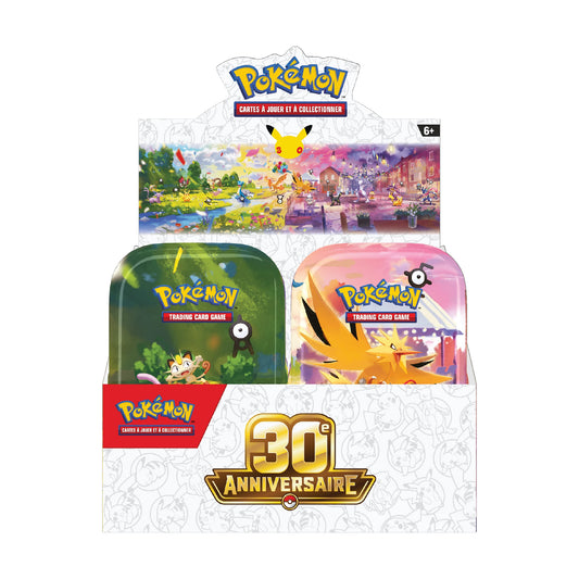 Display 10 mini-tins Pokémon 30e Anniversaire - Pokemagic