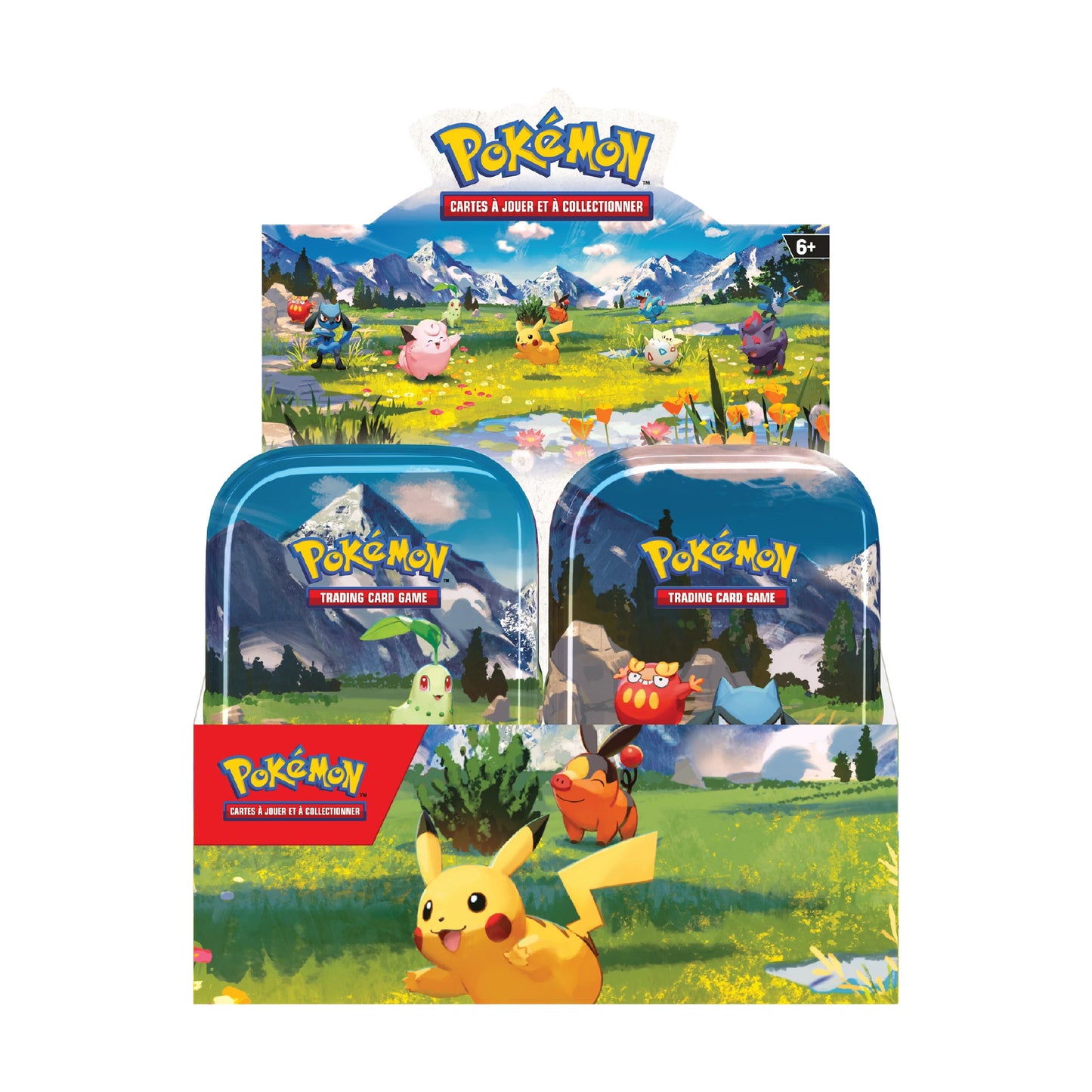 Display 10 mini-tins Pokémon Héros Transcendants ME2.5 - Pokemagic