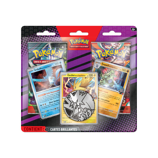 Duopack Pokémon Flammes Obsidiennes (EV3) + Mascarade Crépusculaire (EV6) Artikodin, Électhor, Tyranocif de la Team Rocket - Pokemagic