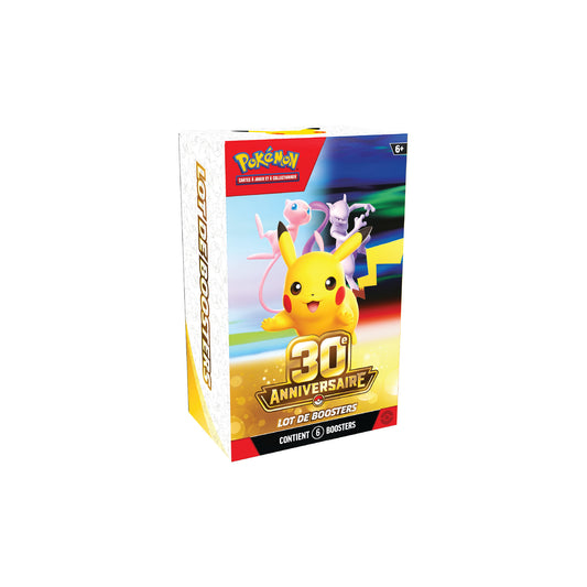 Lot de 6 boosters Pokémon 30e Anniversaire - Pokemagic