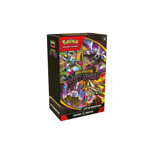 Lot de 6 boosters Pokémon Nuit Noire ME5 - Pokemagic