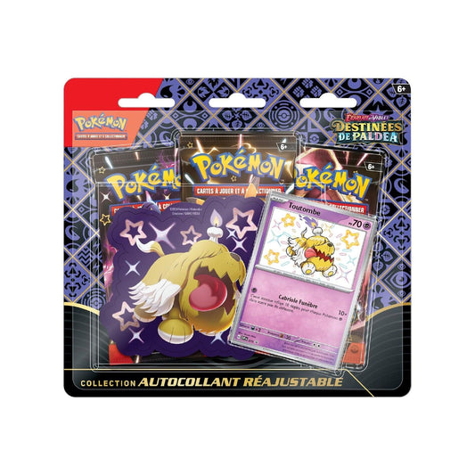 Tripack Collection autocollant réajustable Pokémon Destinées de Paldea EV4.5 Toutombe - Pokemagic