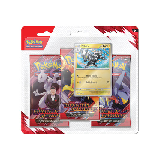 Tripack Pokémon Rivalités Destinées EV10 Zéblitz - Pokemagic