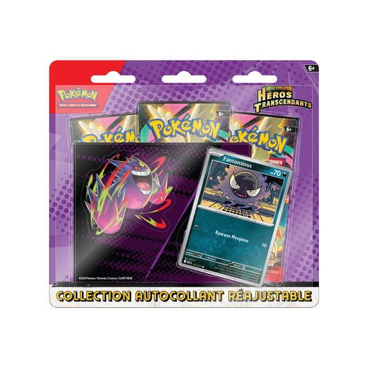 Tripack Collection Autocollant Réajustable Pokémon Héros Transcendants ME2.5 Fantominus - Pokemagic