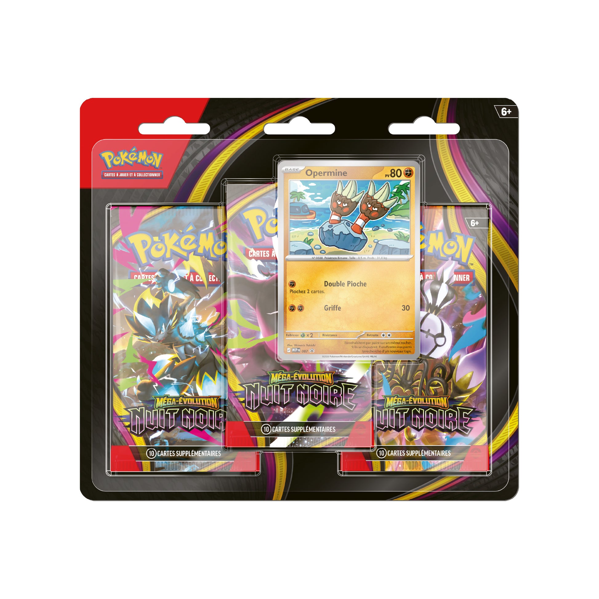 Tripack Pokémon Nuit Noire ME5 - Pokemagic