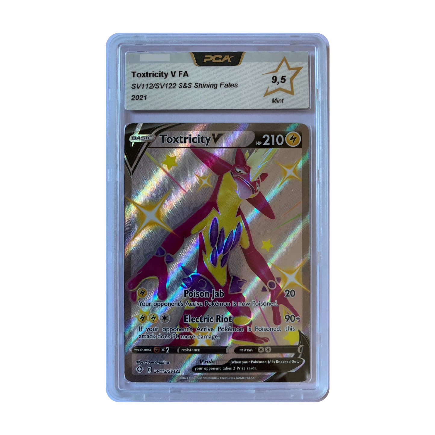 Pokémon Toxtricity-V FA SV112/SV122 (PCA 9.5 Mint) 🇬🇧