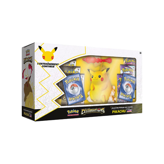 Coffret Collection Premium avec figurine Pokémon Célébrations Pikachu-VMAX 🇫🇷