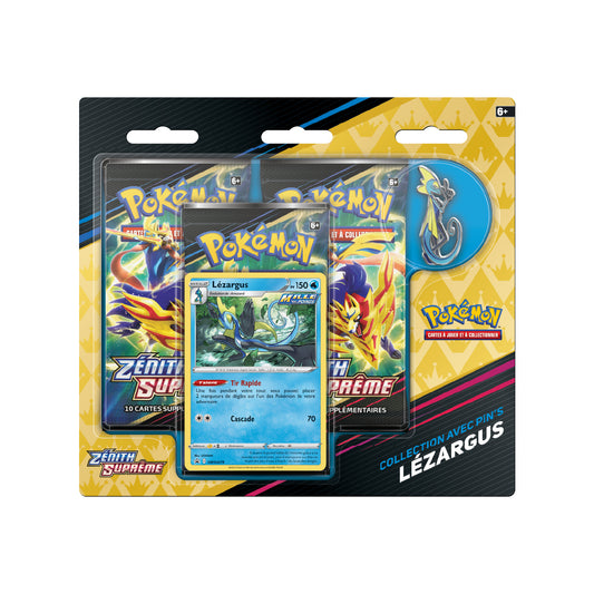 Tri-pack Collection avec pin's Pokémon Zénith Suprême (EB12.5) Lézargus 🇫🇷